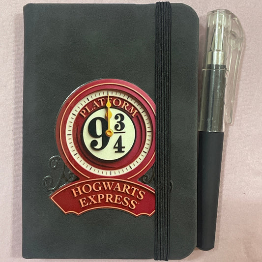 Hogwatrs Express Platform 9 3/4 A7 Size Pocket Notebook + Pen