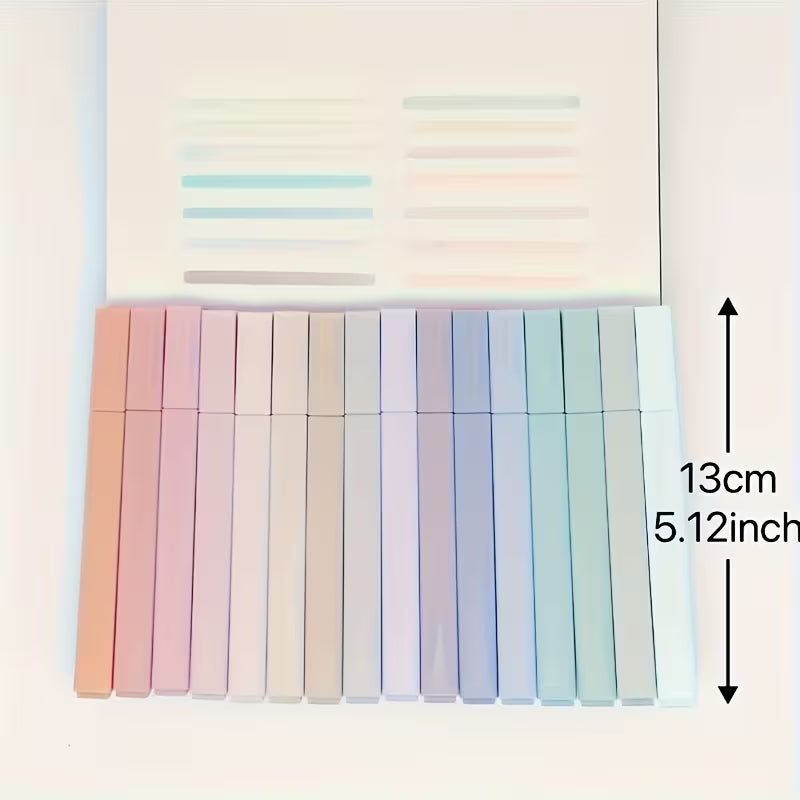 1-Piece Neon Fluorescent Highlighter Pen – Flat Tip Marker, Random Color