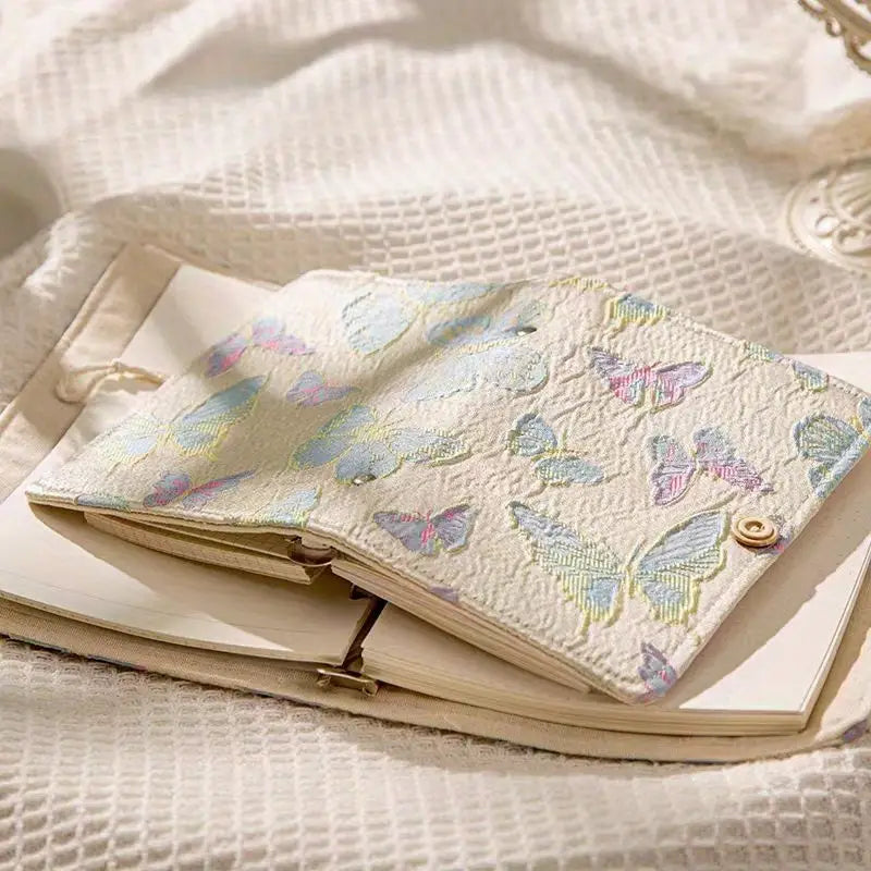 Butterfly embroider notebook