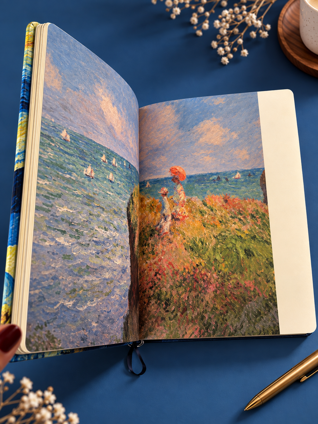 Van Gogh Art Journal β Illustrated Lined & Grid Notebook