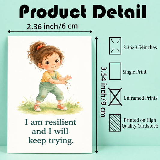 Little Minds, Big Confidence – 25 Affirmation Cards for Kids.