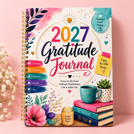 2027 Gratitude Journal – Guided Daily Mindfulness & Self-Care Journal for Kids, Teens & Adults