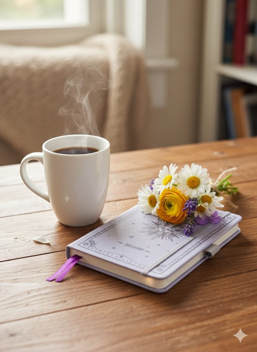 purple A5 Hardback Sunburst Journal