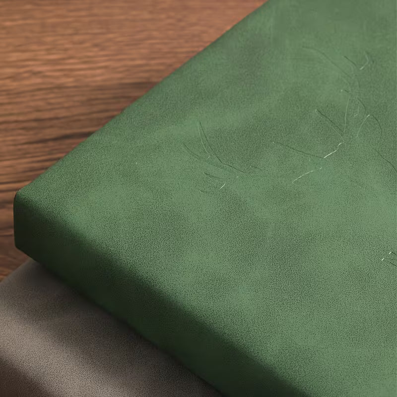 Vintage A5 Faux Leather Notebook (Soft Cover + Bookmark)