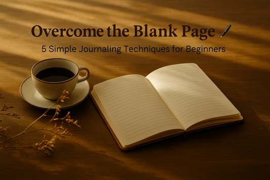 Overcome the Blank Page ✍️ 5 Simple Journaling Techniques for Beginners 🌿
