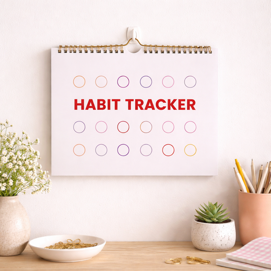 A4 Habit Tracker Planner – Undated Daily, Weekly & Monthly Goal Organizer