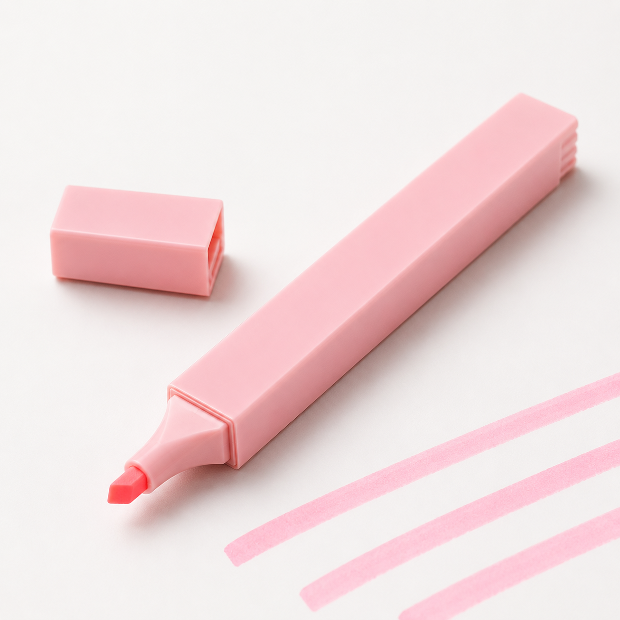 1-Piece Neon Fluorescent Highlighter Pen – Flat Tip Marker, Random Color