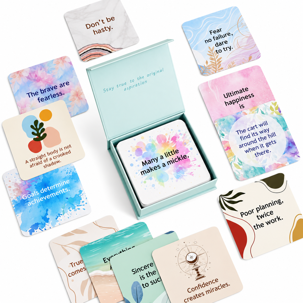 Shining Self – 50 Daily Affirmation & Motivation Cards