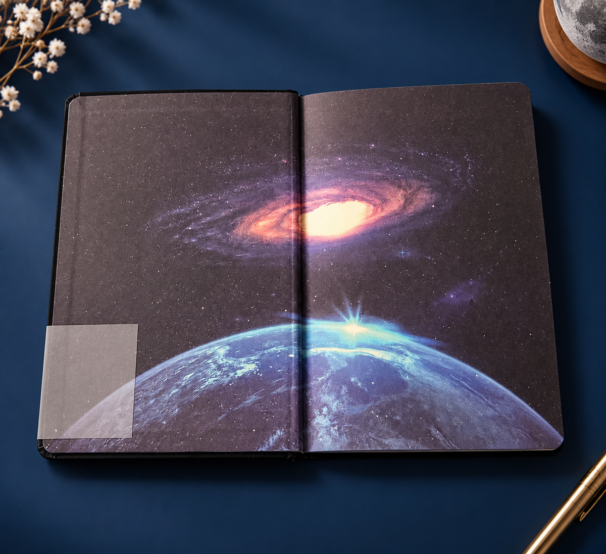 Eye of the Universe Journal – Moon & Earth Celestial Notebook