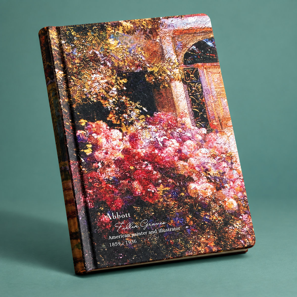 Vintage Courtyard Art Journal – A5 Illustrated Lined Notebook