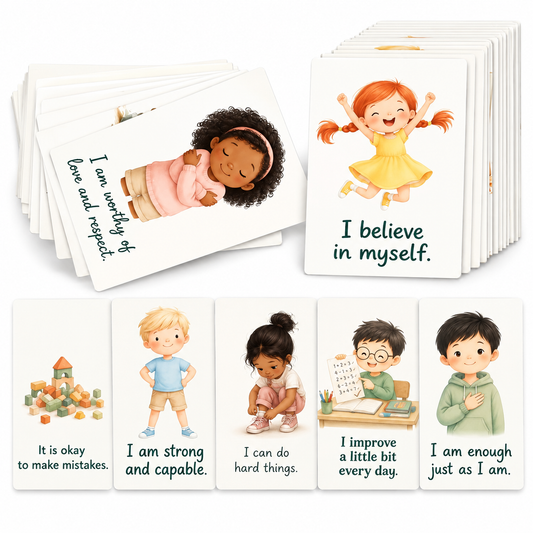 Little Minds, Big Confidence – 25 Affirmation Cards for Kids.