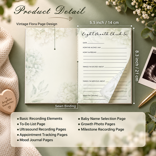 Pregnancy Journal for First-Time Moms – A5 Memory & Milestone Book
