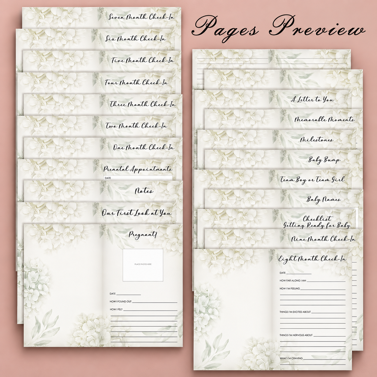 Pregnancy Journal for First-Time Moms – A5 Memory & Milestone Book
