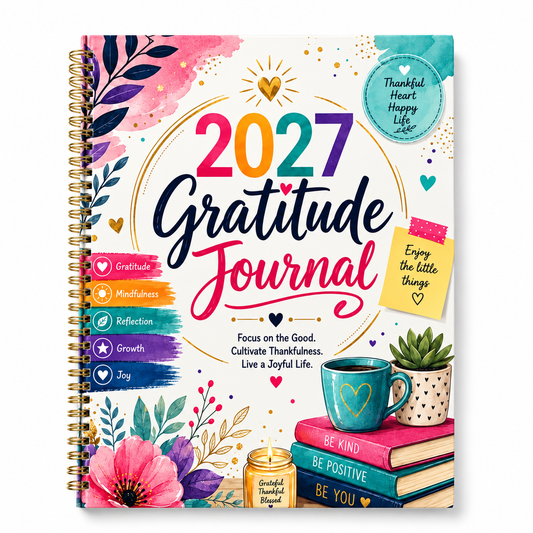 2027 Gratitude Journal – Guided Daily Mindfulness & Self-Care Journal for Kids, Teens & Adults