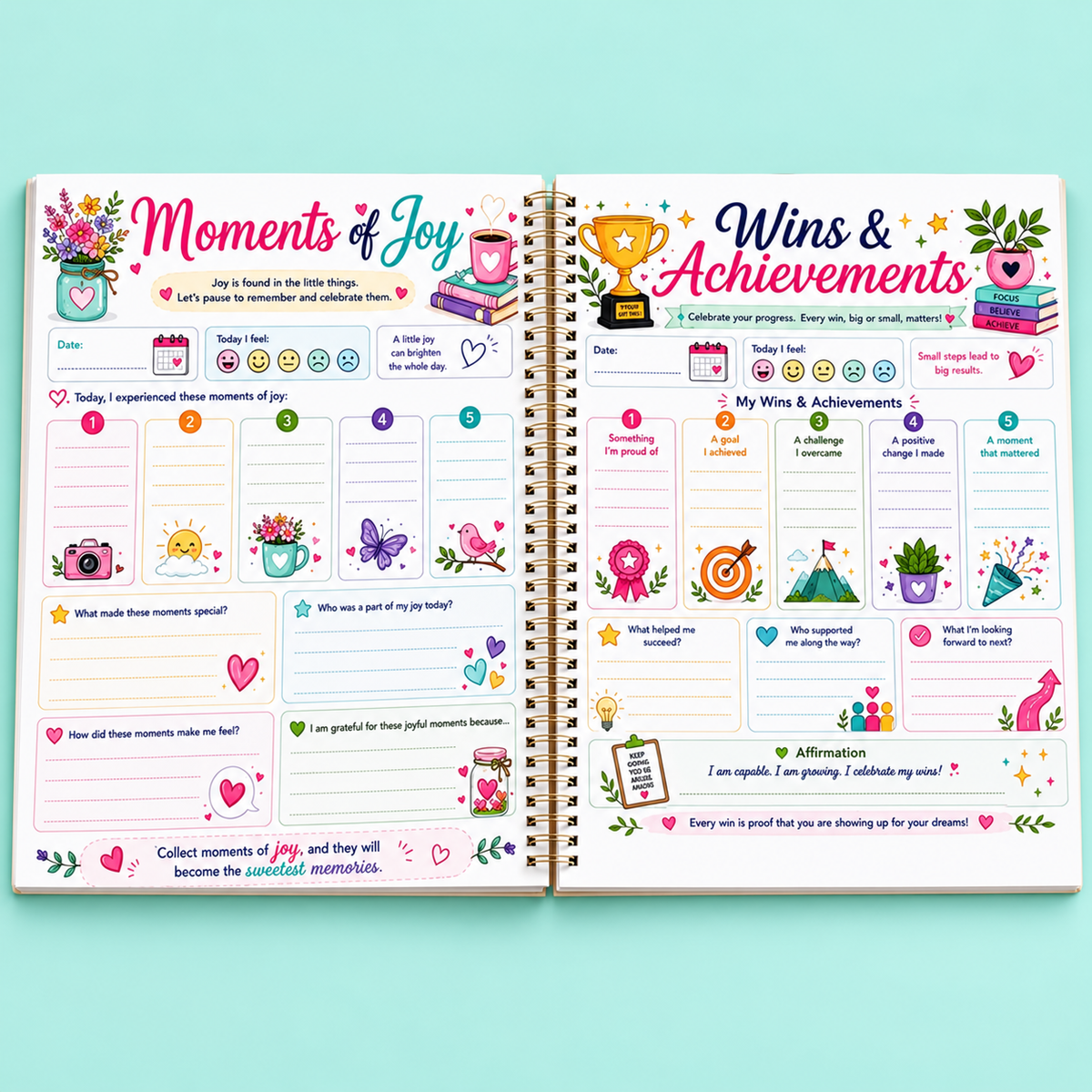 2027 Gratitude Journal – Guided Daily Mindfulness & Self-Care Journal for Kids, Teens & Adults