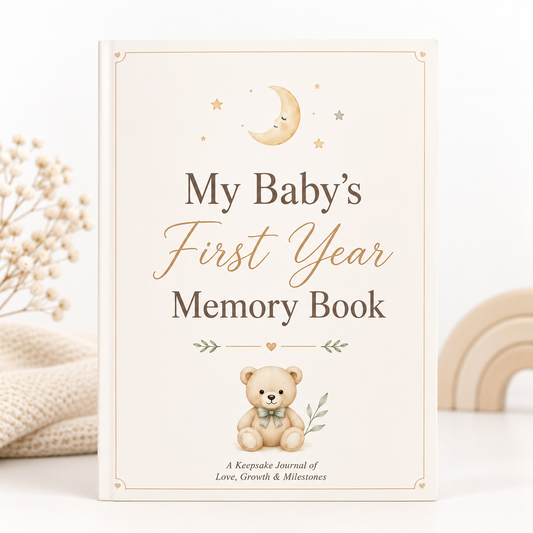 My Baby's First Year Memory Book – A4 Baby Milestone & Keepsake Journal