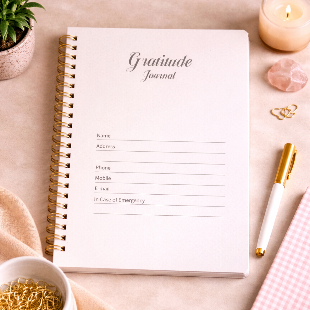 Daily Gratitude Journal – Mindfulness, Positivity & Self-Care Planner