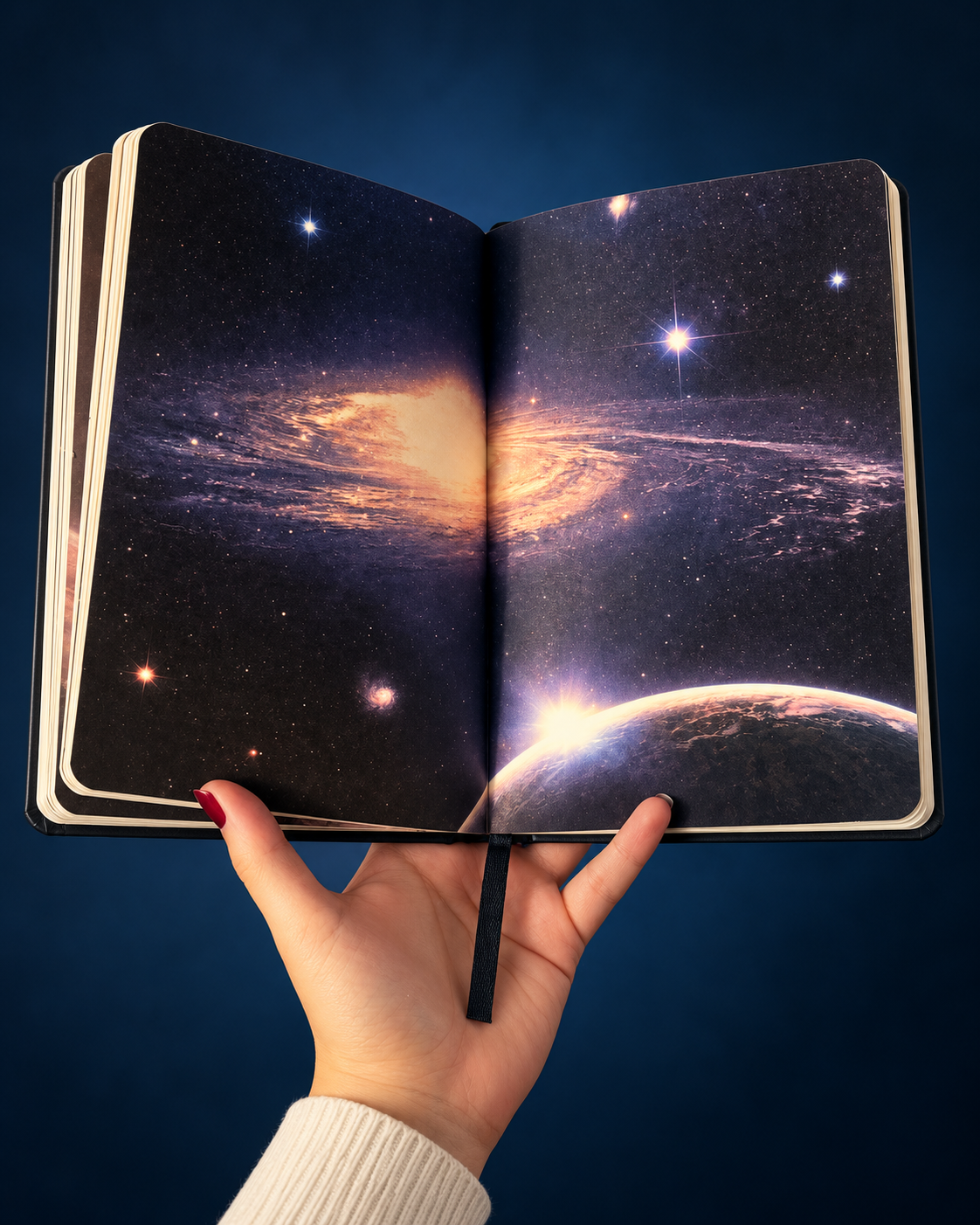 Eye of the Universe Journal – Moon & Earth Celestial Notebook