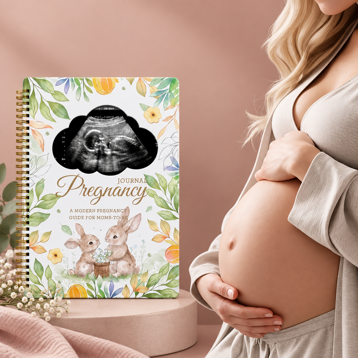 Pregnancy Journal & Planner for Moms-to-Be – 192-Page Guided Pregnancy Memory Book