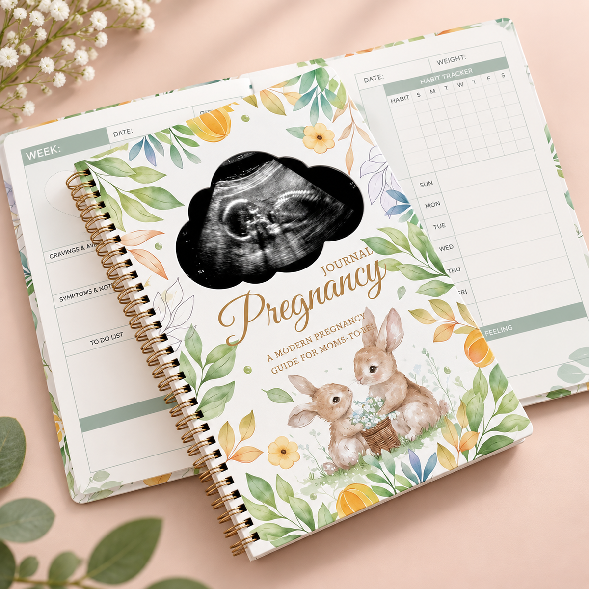 Pregnancy Journal & Planner for Moms-to-Be – 192-Page Guided Pregnancy Memory Book