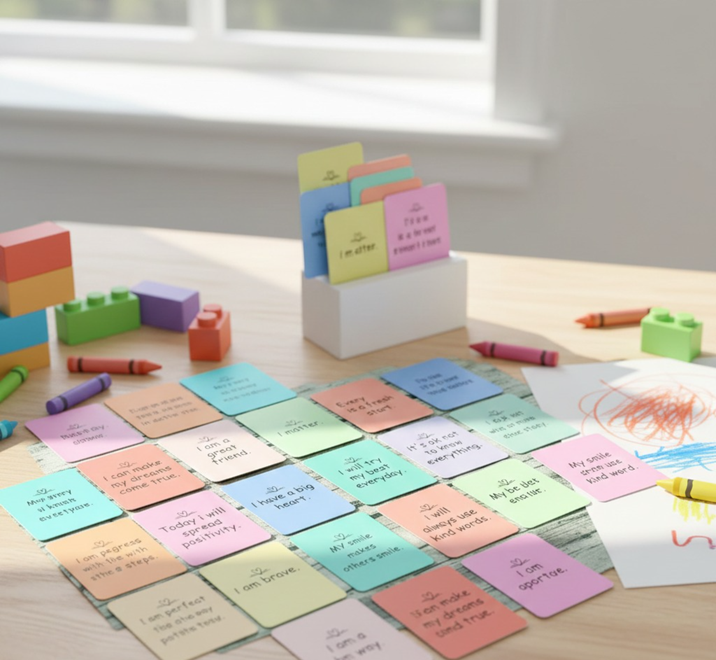30-Piece Mini Affirmation Cards for Kids – Positive Motivation + Back-to-School Gift Set