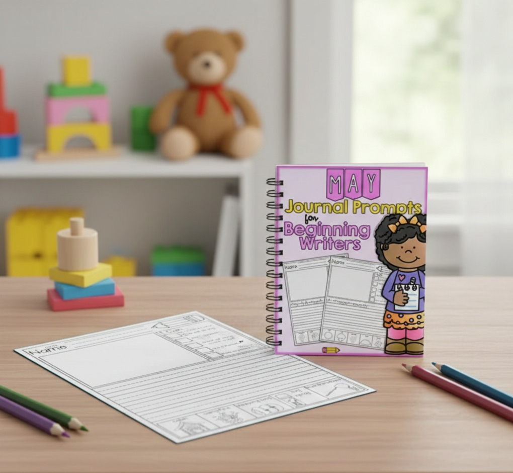Kids Journal Prompts Book (44 Pages) – Writing & Drawing Journal for Children