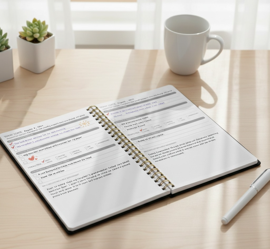 Daily Gratitude Journal – Mindfulness, Positivity & Self-Care Planner