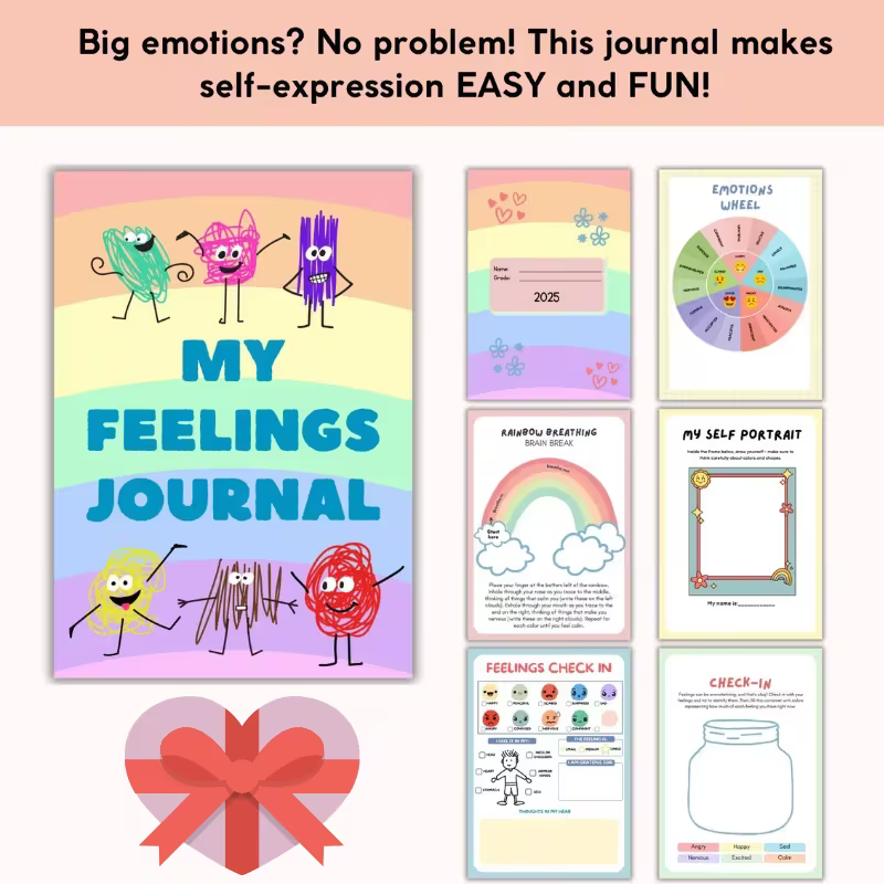 A5 Emotions Journal – Managing Feelings & Coping Strategies Workbook